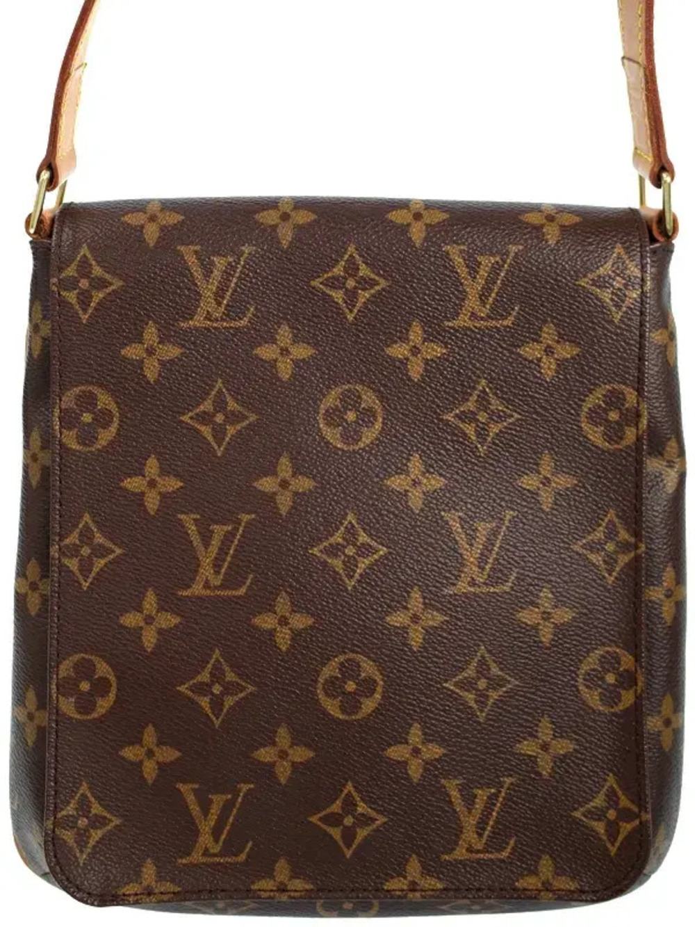 Louis Vuitton Monogram Musette Salsa Long Shoulder Bag Canvas Leather Brown